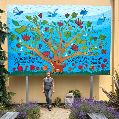 Library Mural Update for Fern the Fox and Tree of Wonder