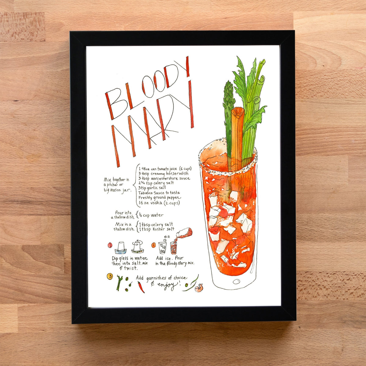 BloodyMaryBlackAcrylicFrameWoo