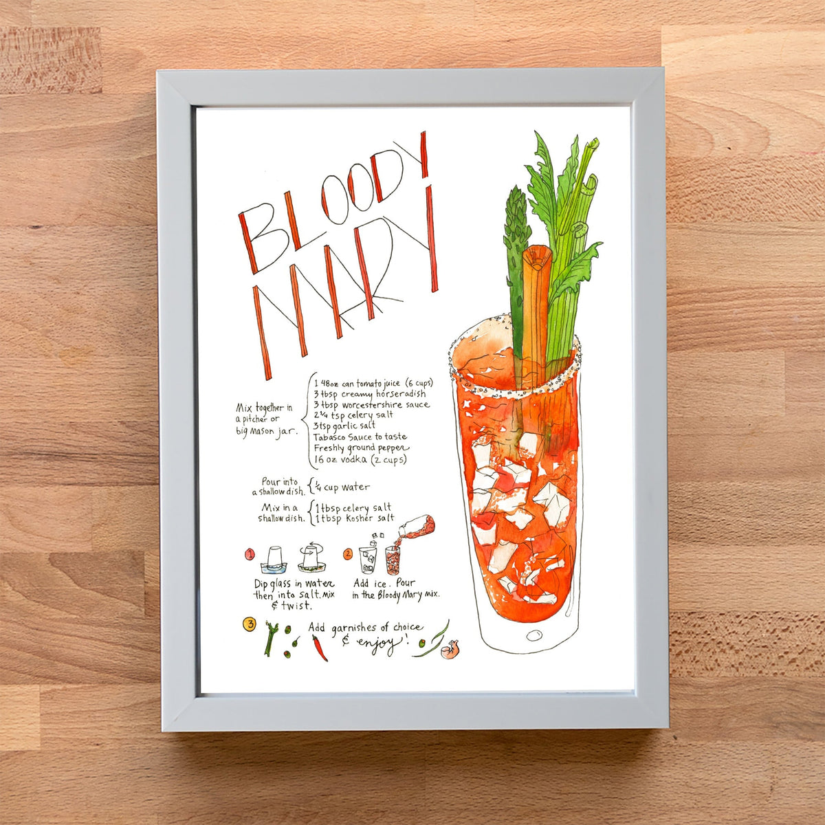 BloodyMaryWhiteAcrylicFrameWoo