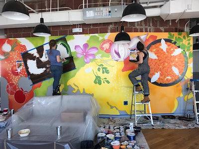 Behind the Scenes of a Mural Project for World Central Kitchen
