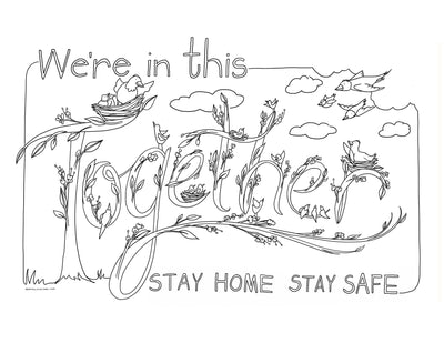 We're in this Together - A Free Coloring Sheet Download