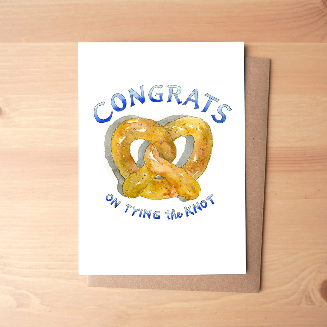Congrats on Tying the Knot Greeting Card + Envelope